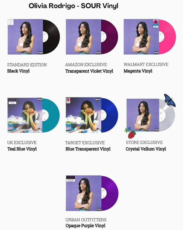 Olivia Rodrigo adds 3 new vinyl colors set to her website - Entertainment  News - Gaga Daily