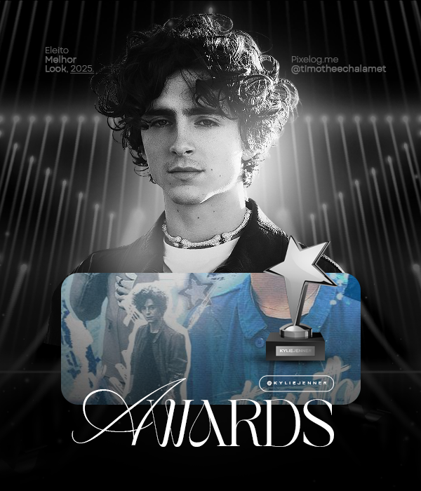 Award modelo PRATA melhor look timotheechalamet