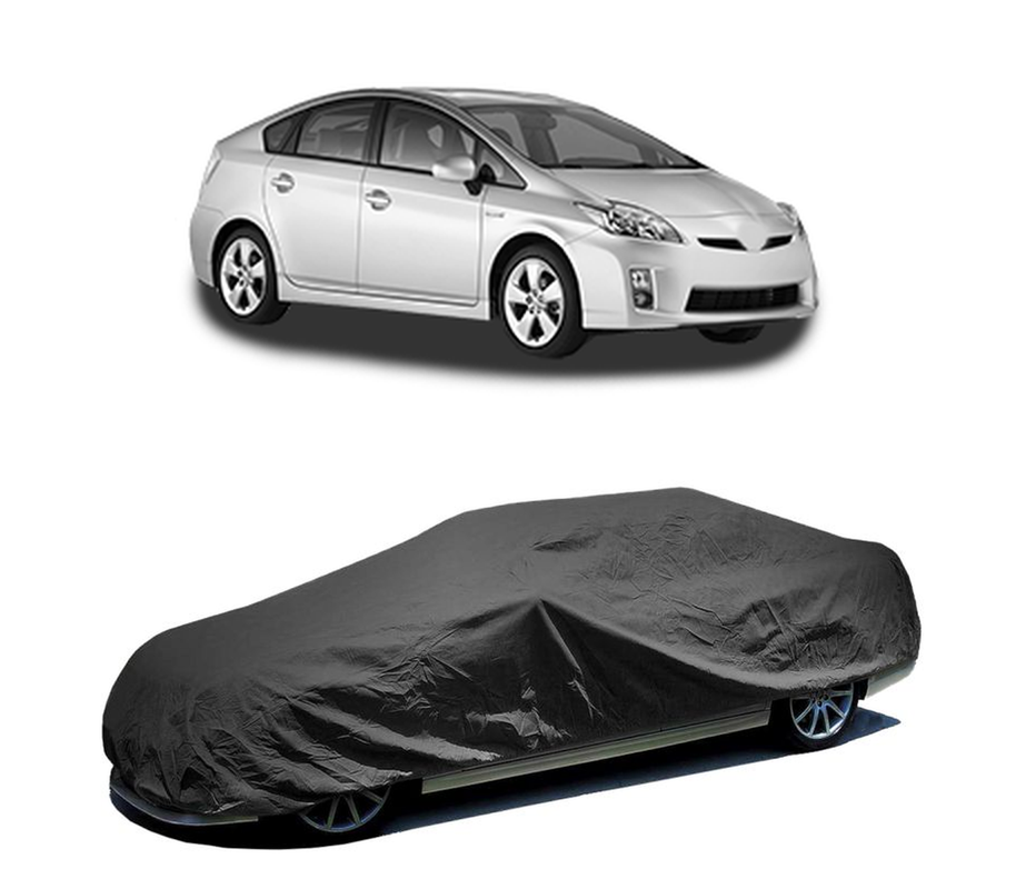 Husa tip prelata auto pentru TOYOTA PRIUS (_W3_) 2008 - 2016,culoare negru, material textil impermeabil, rezistanta la intemperii praf UV, CARPASSION Husa Protectie