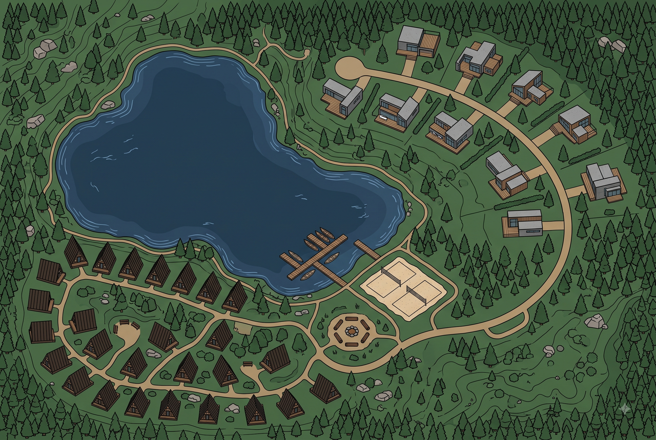 Highland Pines Map