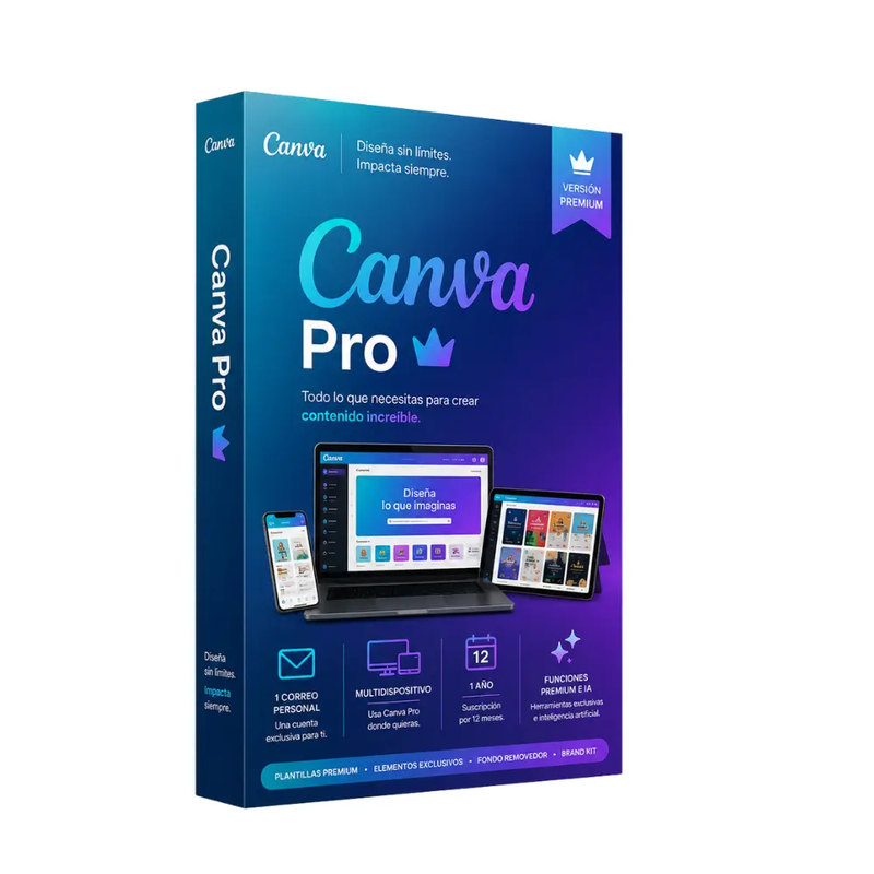 CANVA PRO INDIVIDUAL 1 AÑO DISPONIBLE  - Imagen 1