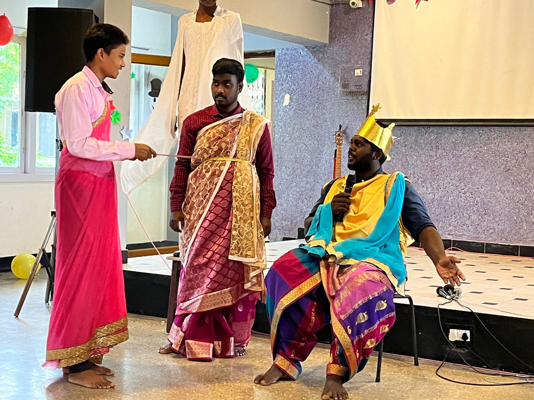 Students during cultural event