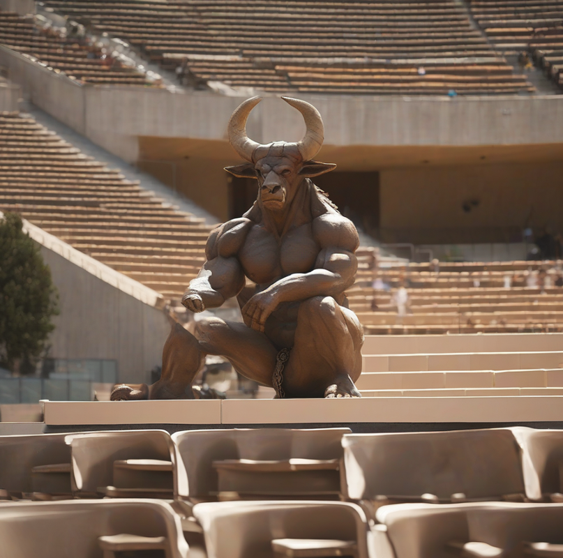 Минотавр на матче за 3е место