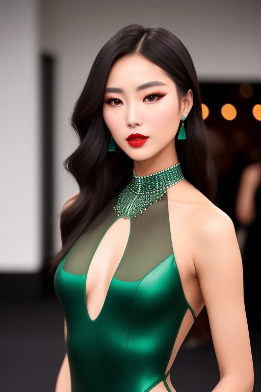 A-breathtaking-brunette-Korean-1