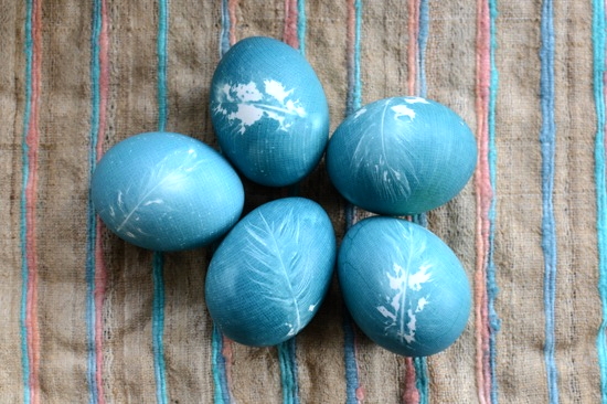 Easter Egg Dying with Cyanotype Photography Easter Egg Dying with Cyanotype Photography