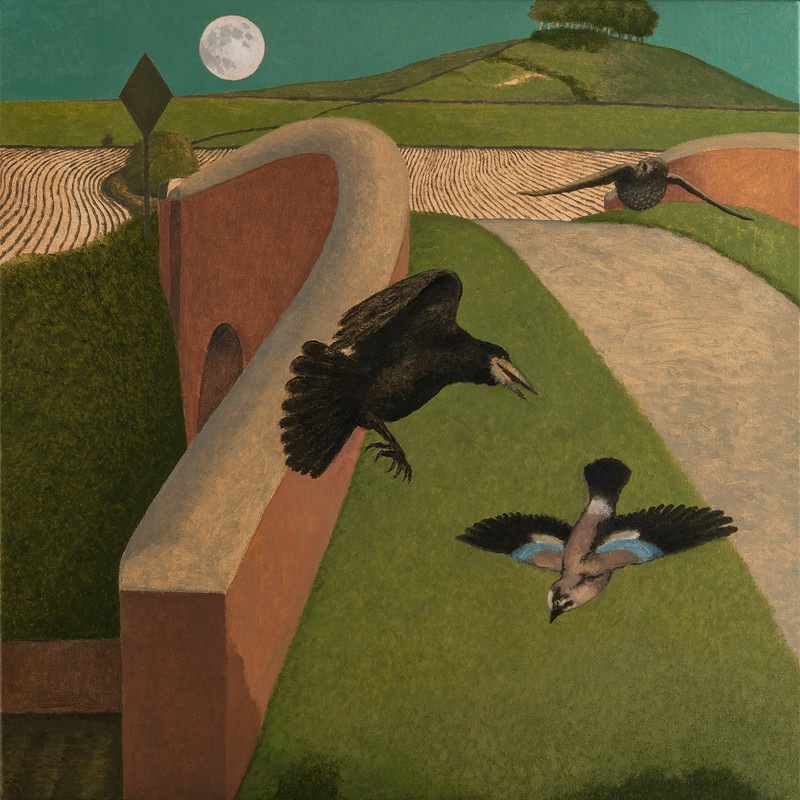 Brotherhood of the Ruralists David-inshaw-6-woodborough-bridge-with-birds