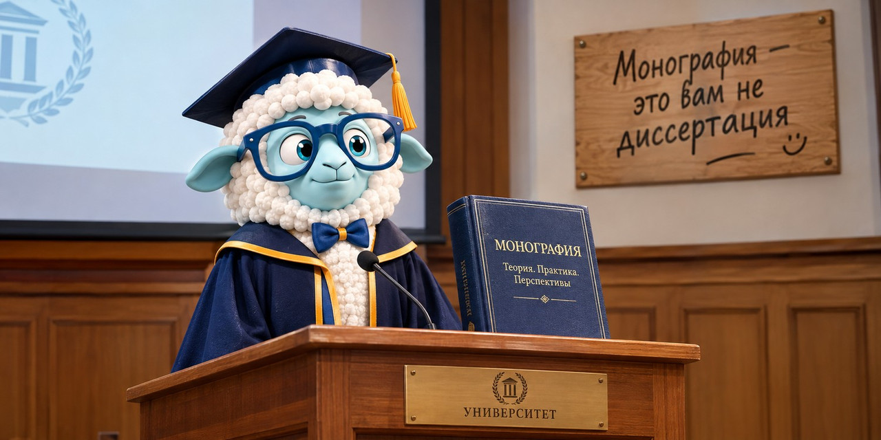 the sheep is standing confidently at a wooden lectern in a university auditorium