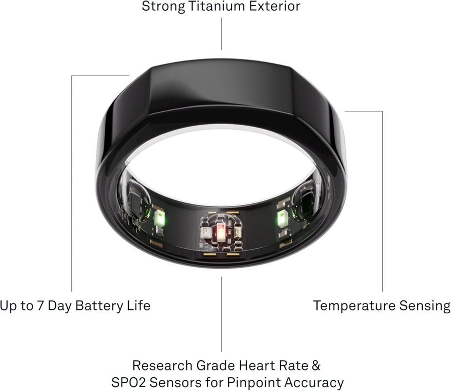 Oura Ring Gen 3 on display