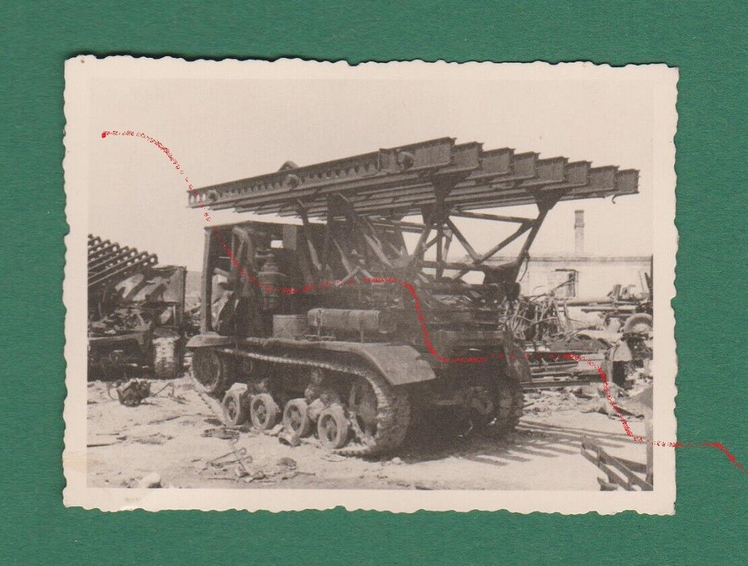 Foto Werfer Stalinorgel Geschütze Ostfront Krim Kertsch WK 2 Russland