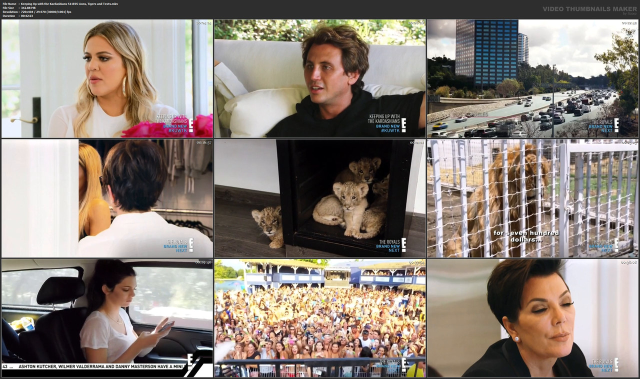 Keeping Up with the Kardashians S11E05 Lions, Tigers and Texts.mkv