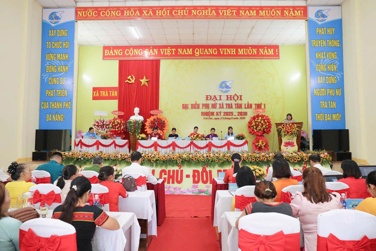 Quang cảnh Đại hội đại biểu phụ nữ xã lần thứ I, nhiệm kỳ 2025 - 2030