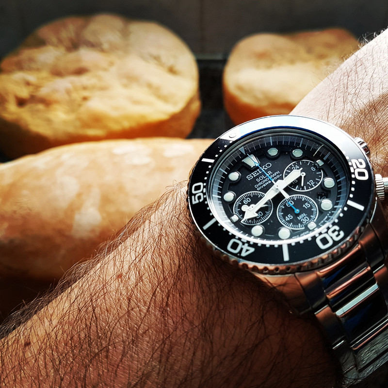 Seiko Solar Daytona Submariner Black  SSC017 200M (97)