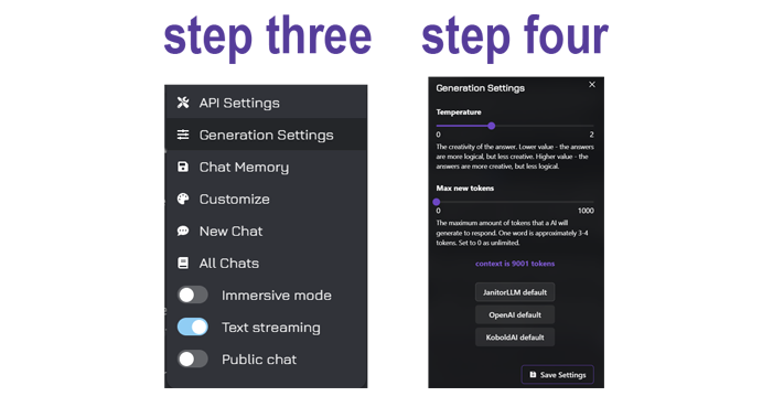 Visual aid showing where to put the advanced prompt, part two