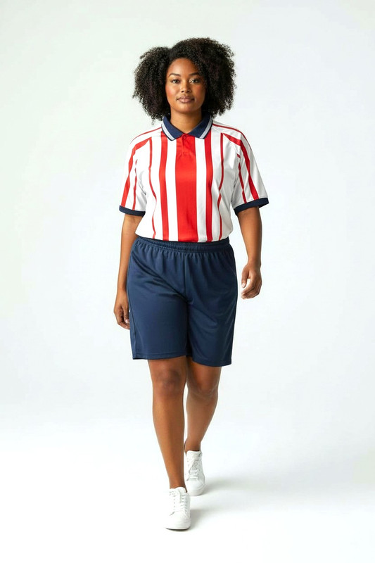 Classic Striped Soccer Team Set – Red & White Edition