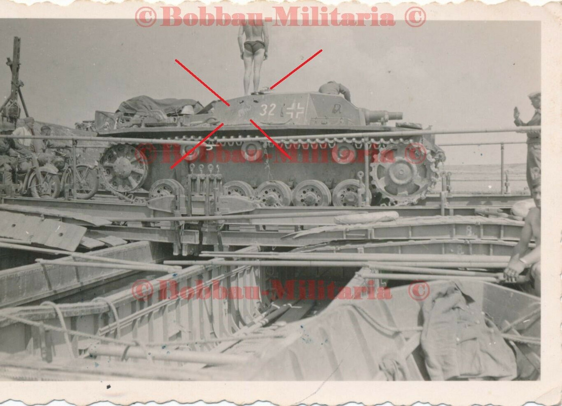 Russland Dnjepr Übergang STUG III Sturmgeschütz Wappen Emblem Elefant Panzer