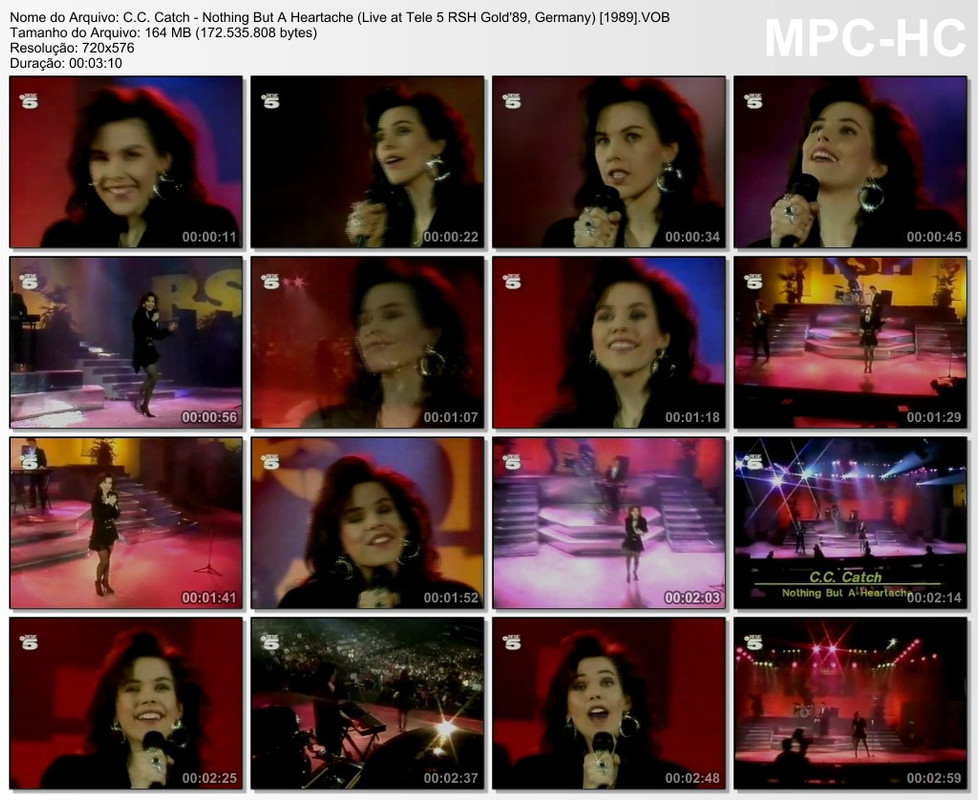 C.C. Catch - Nothing But A Heartache (Live at Tele 5 RSH Gold'89