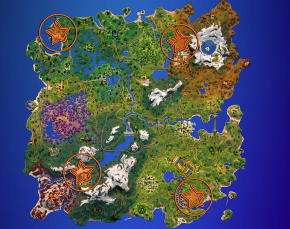 Fortnite Capítulo 6, Temporada 2: Ubicaciones de las Cajas de Joyas y Cómo Lootearlas