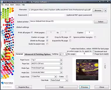 Traction Software Print Tonic Professional 1.04