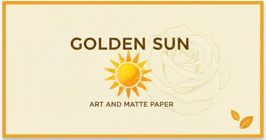 Golden Sun Art Paper