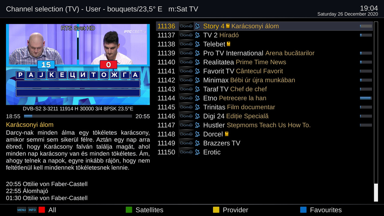 mSAT TV popis kanala