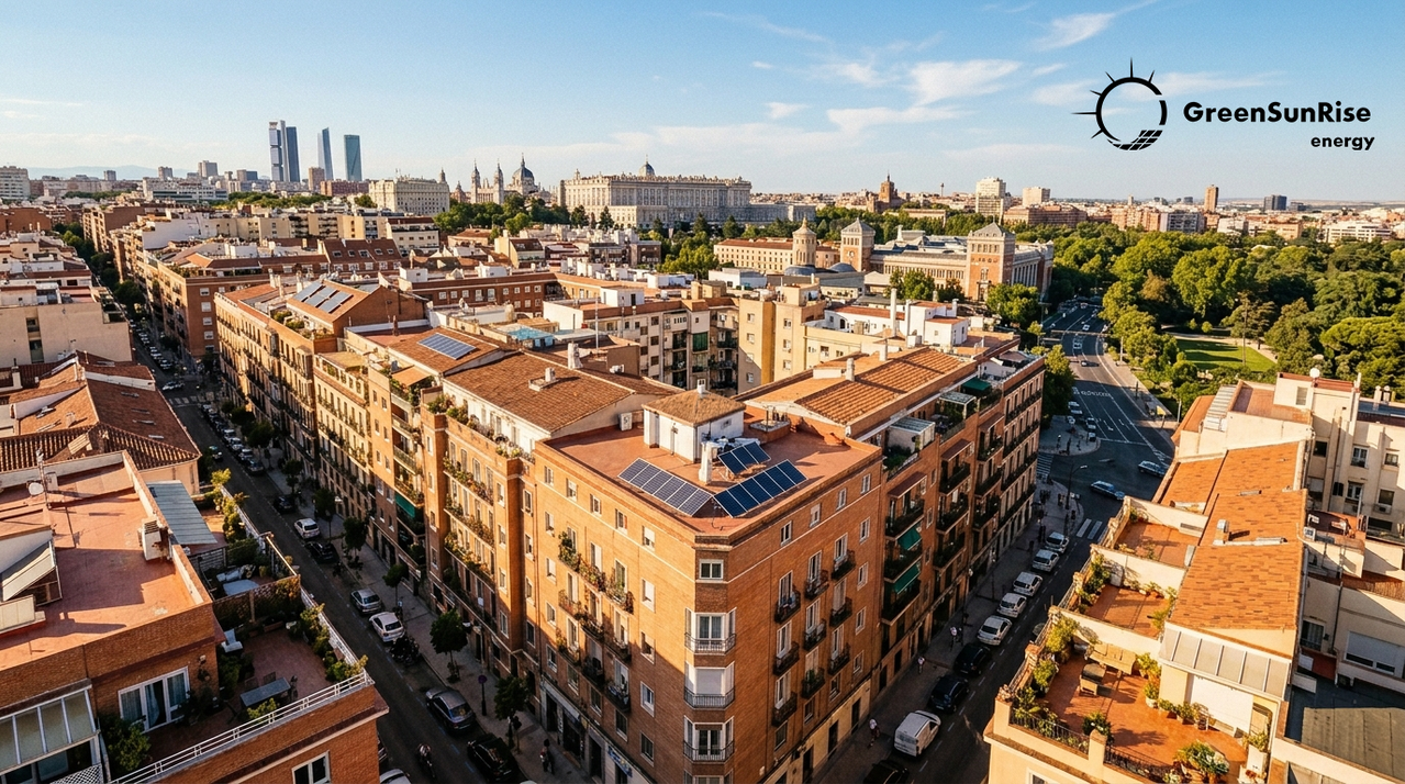 batería solar placas solares Madrid comunidad vecinos 2026
