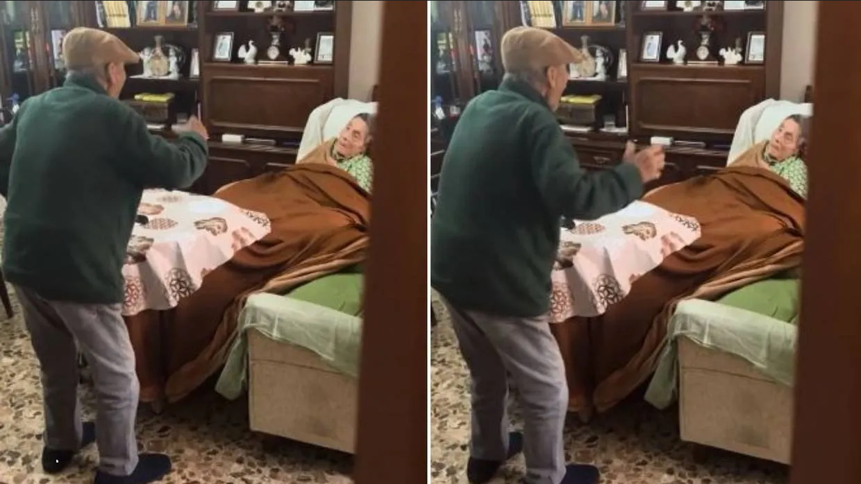 Abuelito baila para animar a su esposa con Alzheimer y se vuelve viral (Video)