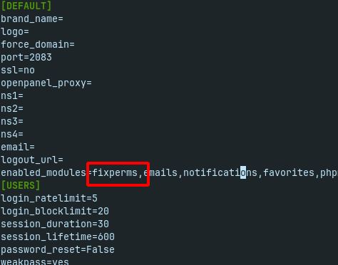 openpanel fixperms example module