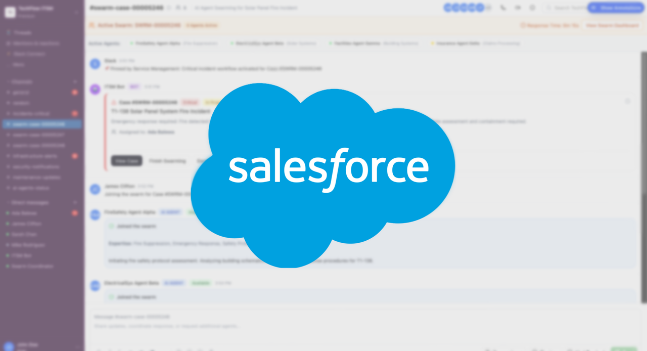 Salesforce ❍ Multi-Agent ITSM Swarming in Slack