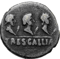 Glosario de monedas romanas. GALIA. 25