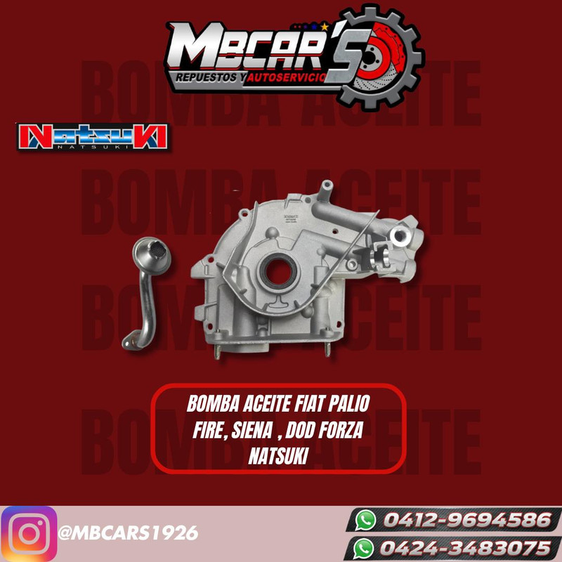 BOMBA DE ACEITE FIAT PALIO FIRE / SIENA / DOD FORZA 