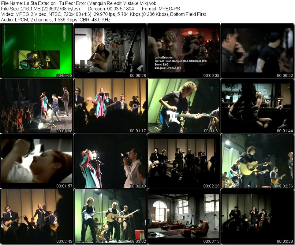 La 5ta Estacion - Tu Peor Error (Manquin Re-edit Mistake Mix).vo