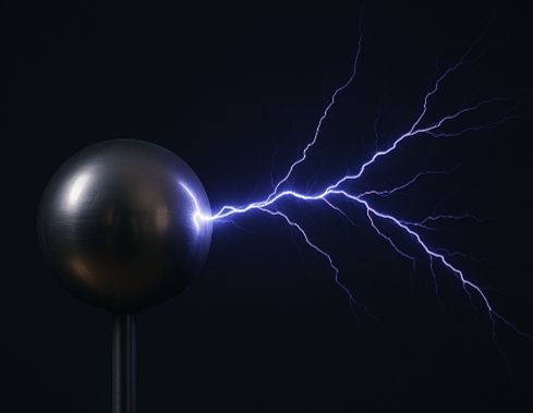 Đề thi HSG Vật lý 12 mới nhất theo hướng ứng dụng thực tế - Tia lửa điện phóng ra từ quả cầu tích điện