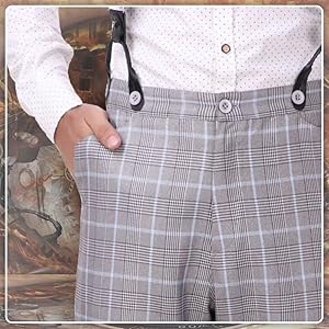 Steampunk shirt white removable bib