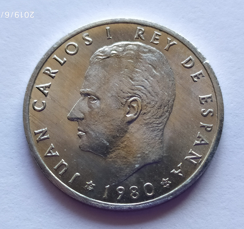 Juan Carlos I 50 Céntimos 1980-80 Estrella empastada anv