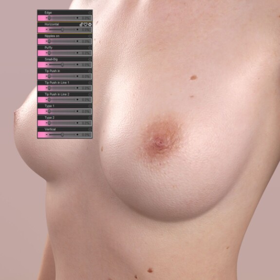 HX Nipple Morphs for Genesis 8 and 8.1 Female