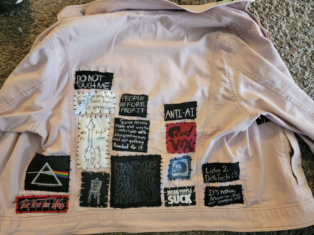 Back of patch jacket