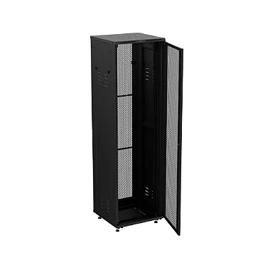 Visão lateral e traseira do Rack de Piso Intelbras RPD 4457