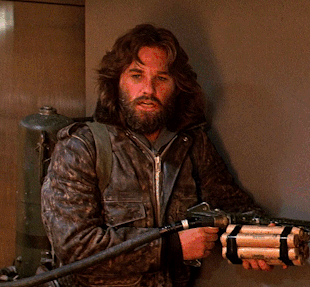 MacReady shouting to his crew as the Thing burns out of frame.