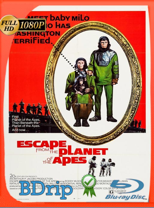 Escape Del Planeta De Los Simios (1971) BDRip HD 1080p Latino [GoogleDrive]