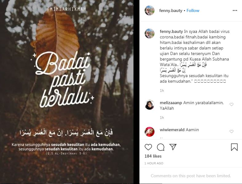 Postingan Fenny Bauty