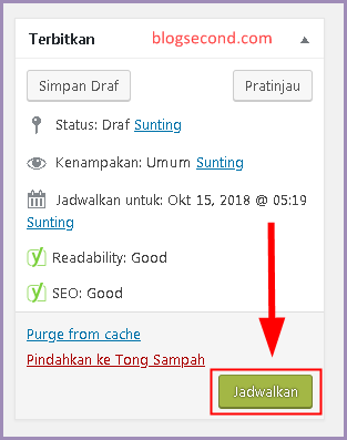 Cara Membuat Jadwal Post Artikel di WordPress