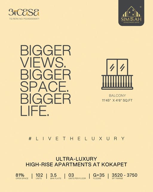 simchah estates high rise luxury flats in kokapet