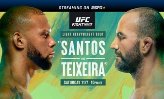  UFC Fight Night Santos vs Teixeira Free Live 