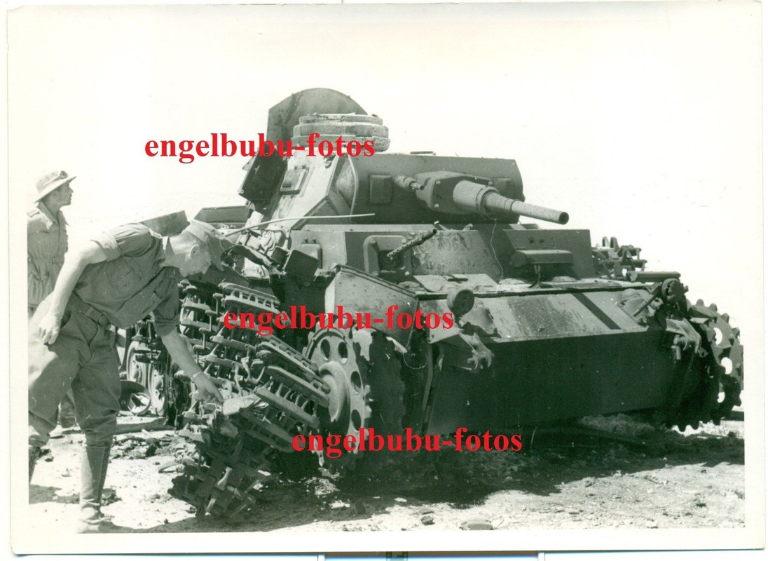 AFRIKA EL AGHEILA (LYBIEN) - PANZER - Auf Mine gelaufen -1941