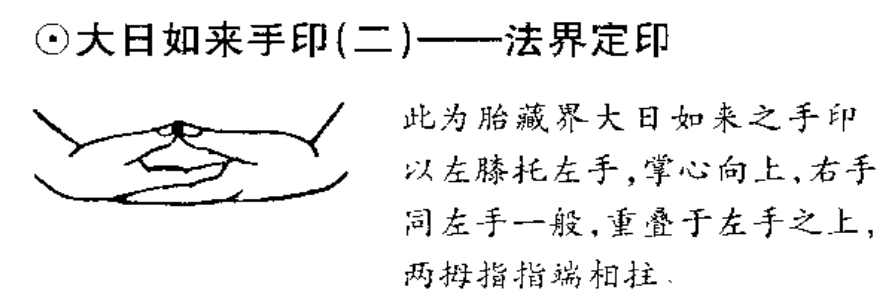 大日如来 手印