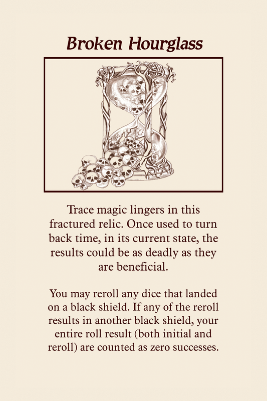 broken hourglass