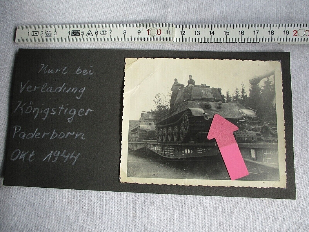 Königstiger 324 Okt.1944 Panzerzug Verladung Paderborn VI Tiger II top Rarität