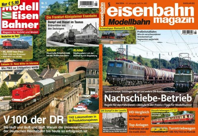 Cover: Eisenbahn + Modelleisenbahner Magazin No 05 Mai 2024
