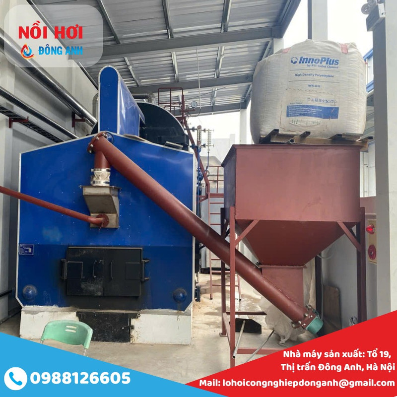 lò hơi đốt viên nén mùn cưa