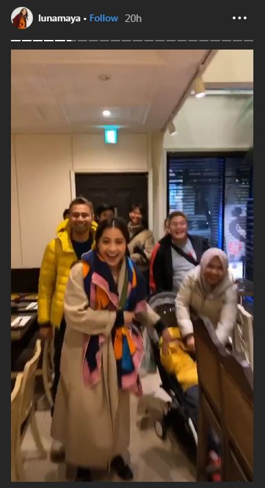 Pertemuan Luna Maya dan Raffi Ahmad di Jepang